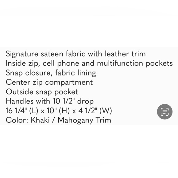 COACH LARGE SATIN & LEATHER BAG - Picture 5 of 6